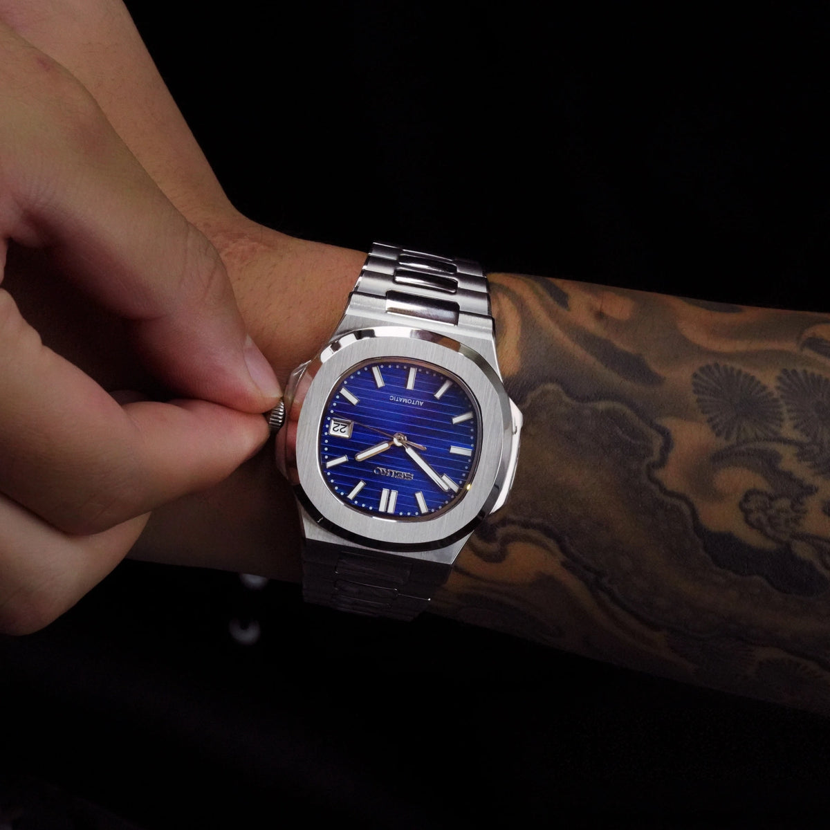 Mod Nautilus Silver Blue