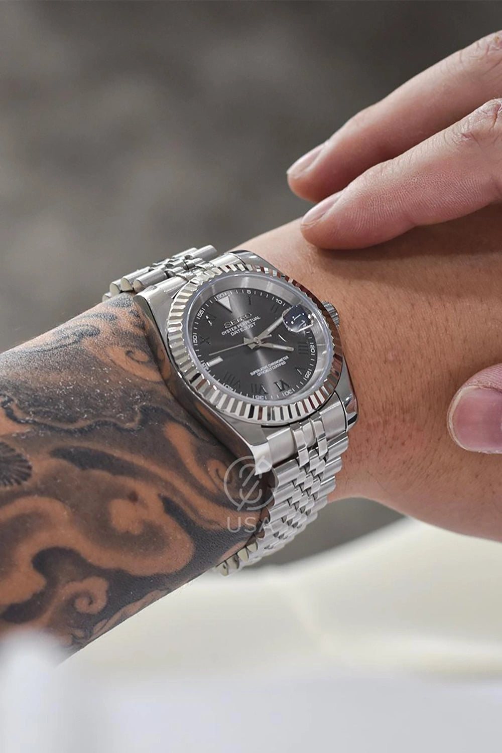 Mod Datejust Wimbledon Gray