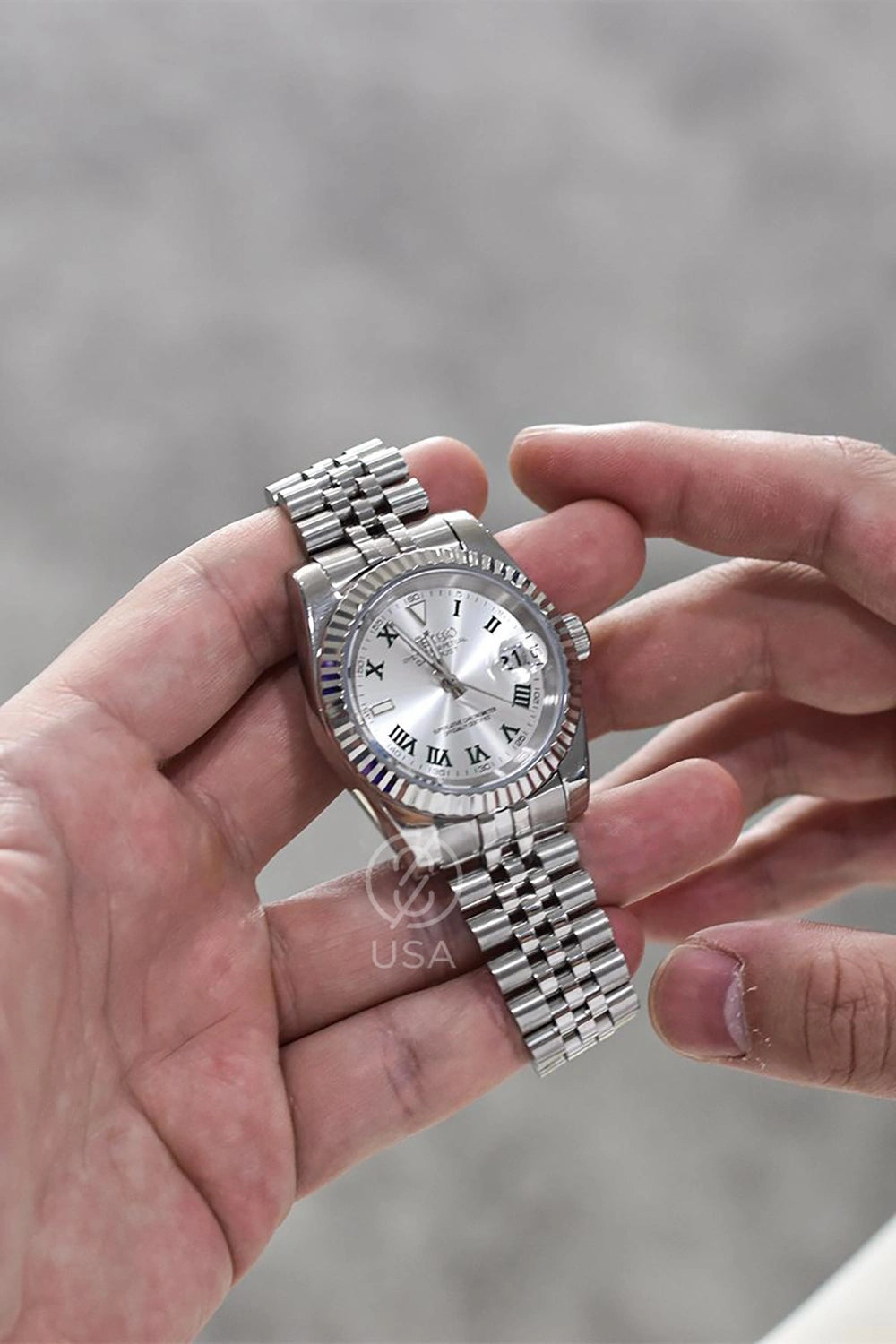 Mod Datejust Wimbledon Silver