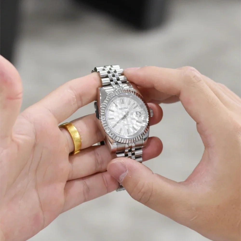 Mod Datejust Mosaic White