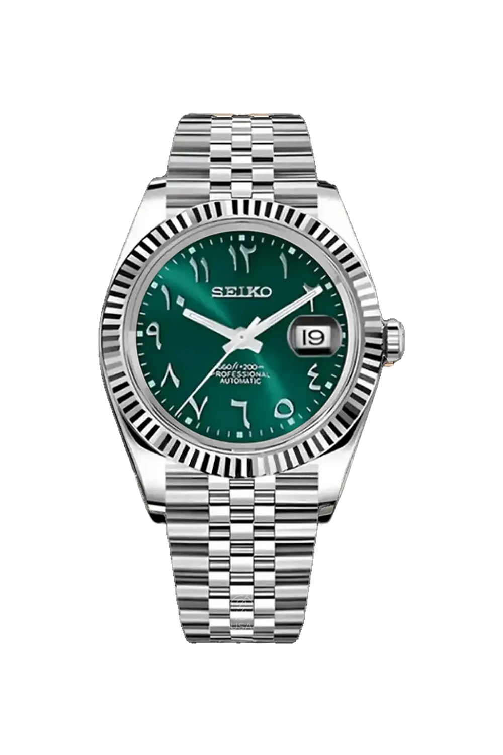 Mod Datejust Arabic Green