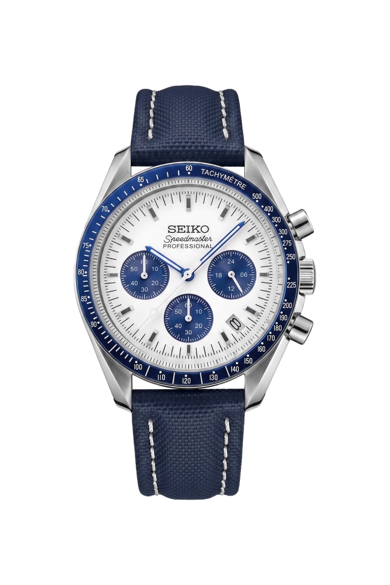 Mod Speedmaster Blue Panda-Canvas Strap