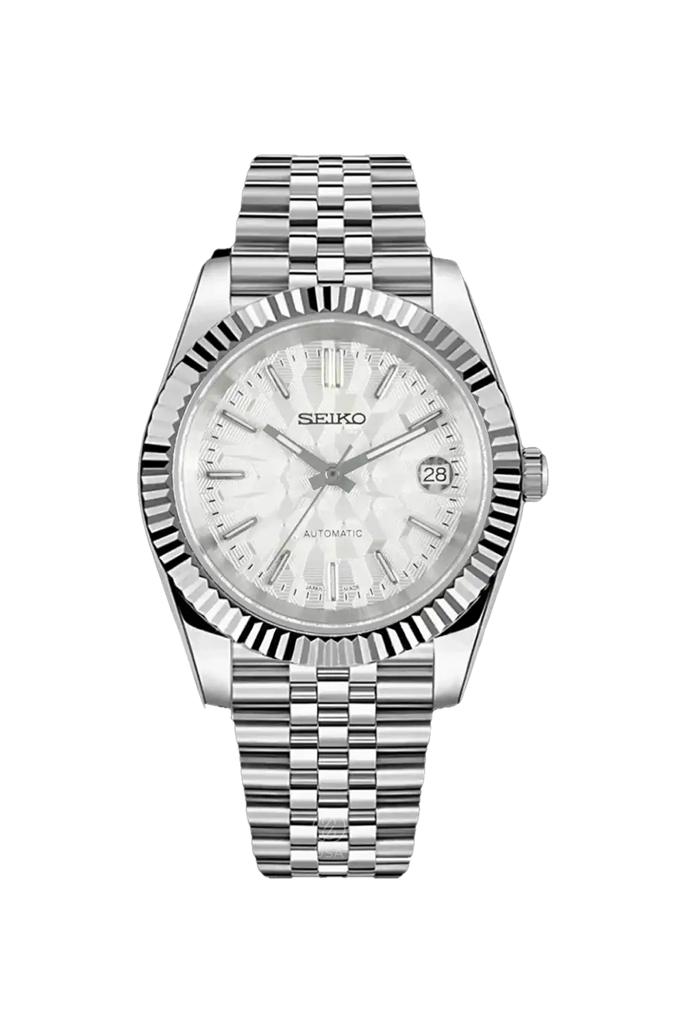 Mod Datejust Mosaic White