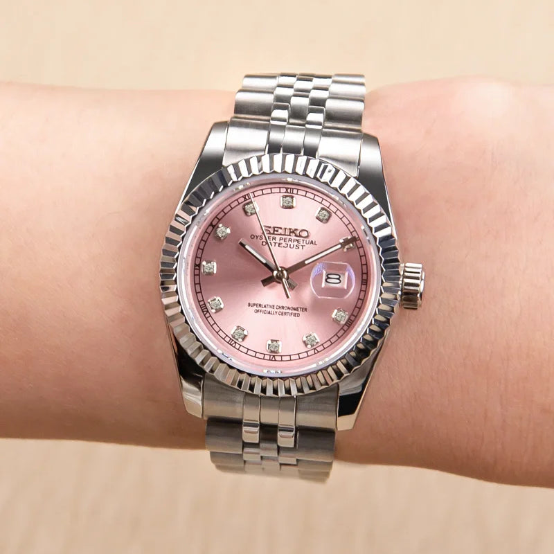 Mod Datejust Pink Diamond - 31mm - SKYRIM WRIST