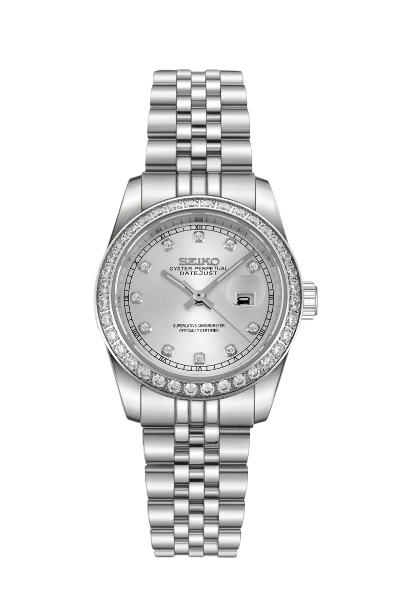 Mod Datejust Silver Diamond - 31mm - SKYRIM WRIST