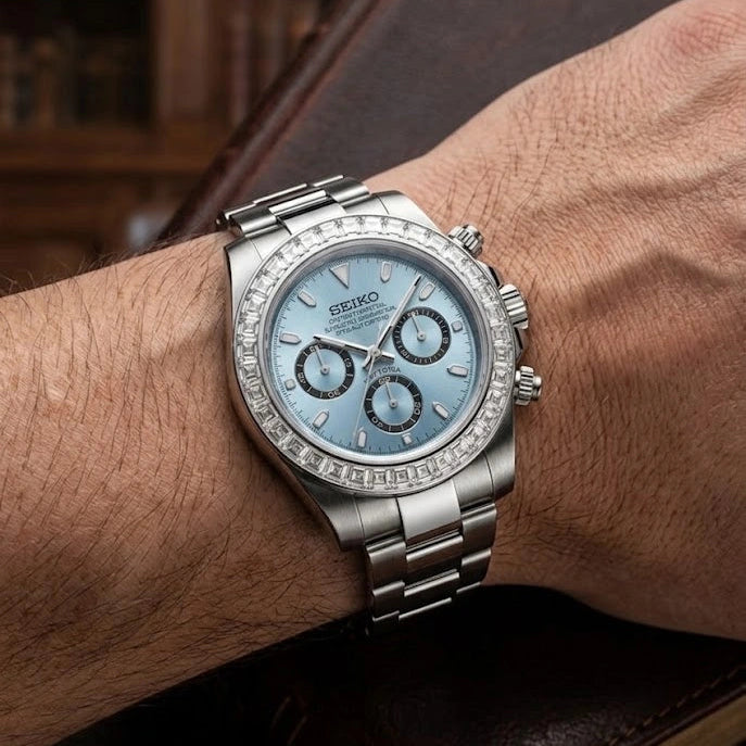 Mod Daytona Silver Ice Blue Diamond