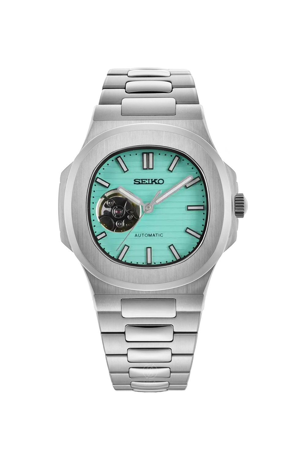 Mod Nautilus Skeleton Tiffany Blue
