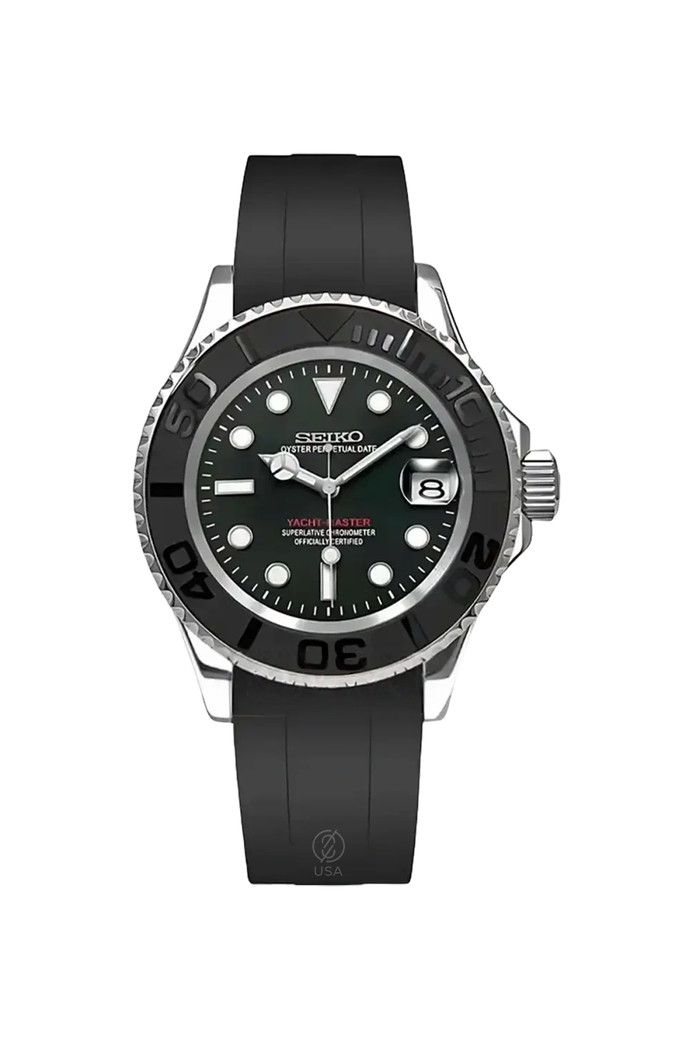 Mod Yacht-Master Silver Black II
