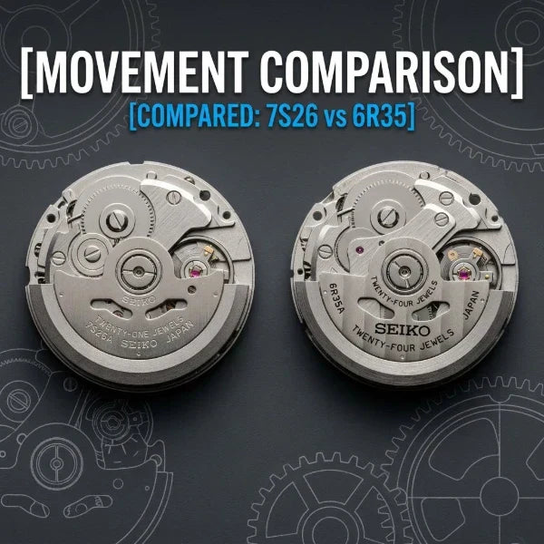 Seiko 7S26 vs 6R35: Movement Comparison and Key Differences