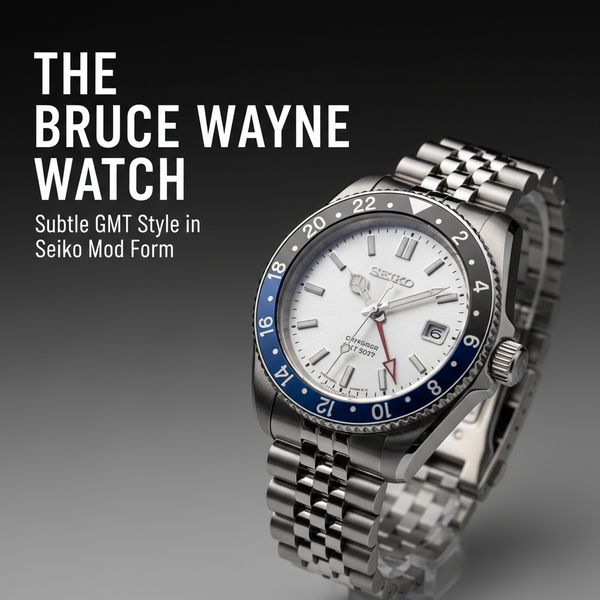 The Bruce Wayne Watch: Subtle GMT Style in Seiko Mod Form