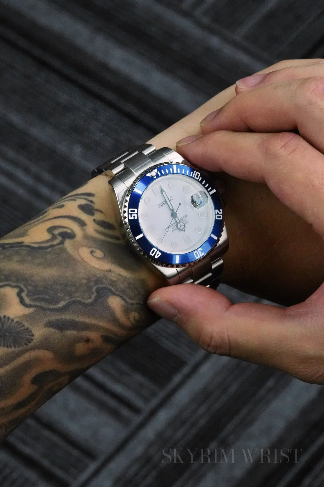 Mod Submariner Blue White - SKYRIM WRIST 