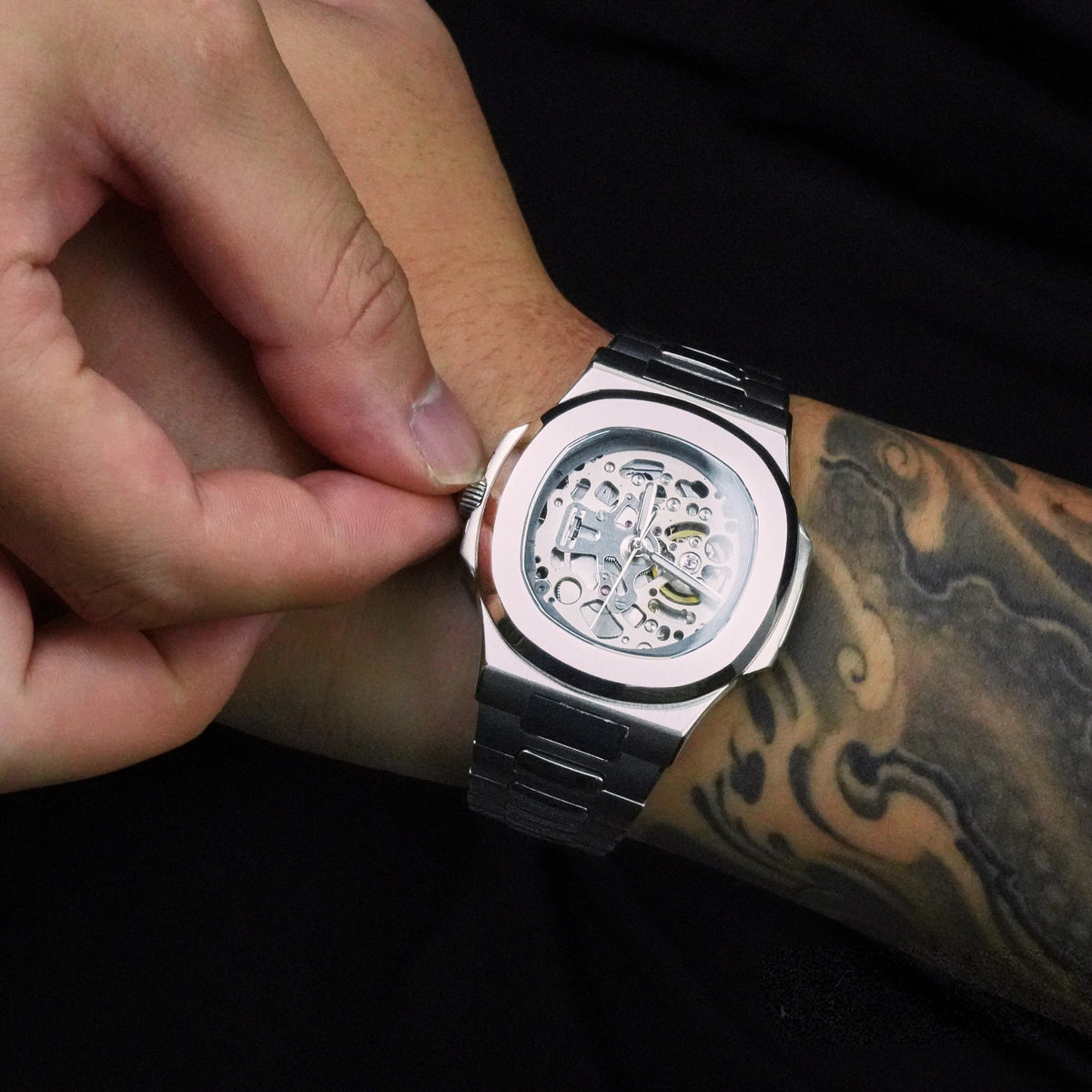 Mod Nautilus Skeleton Silver