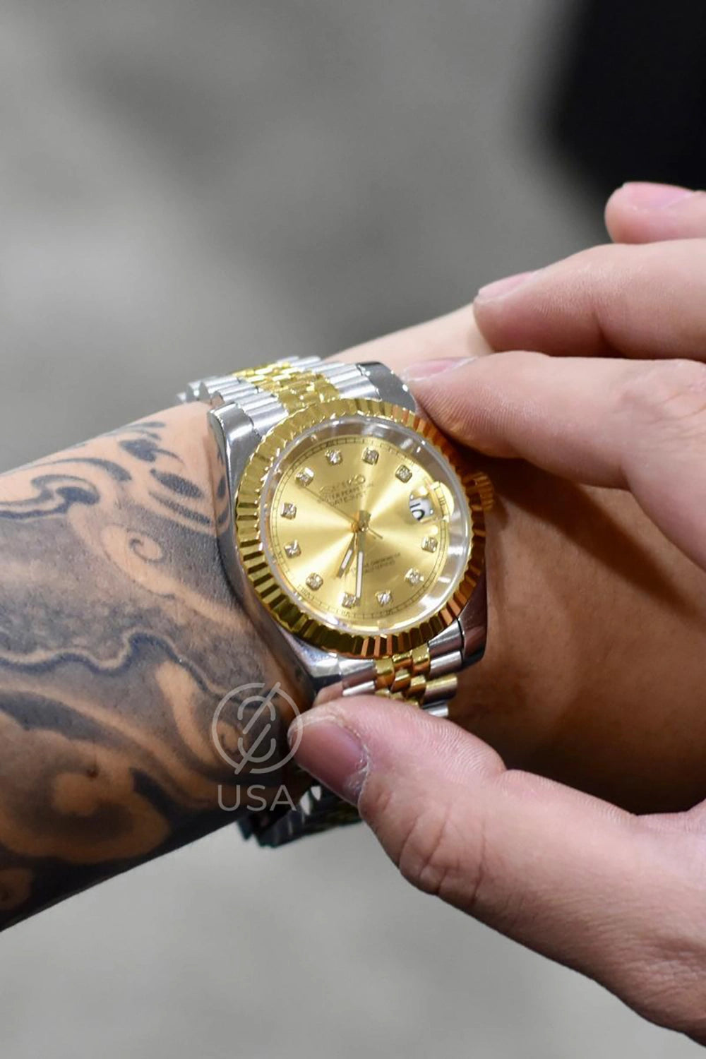 Mod Datejust Two-Tone Gold Diamond