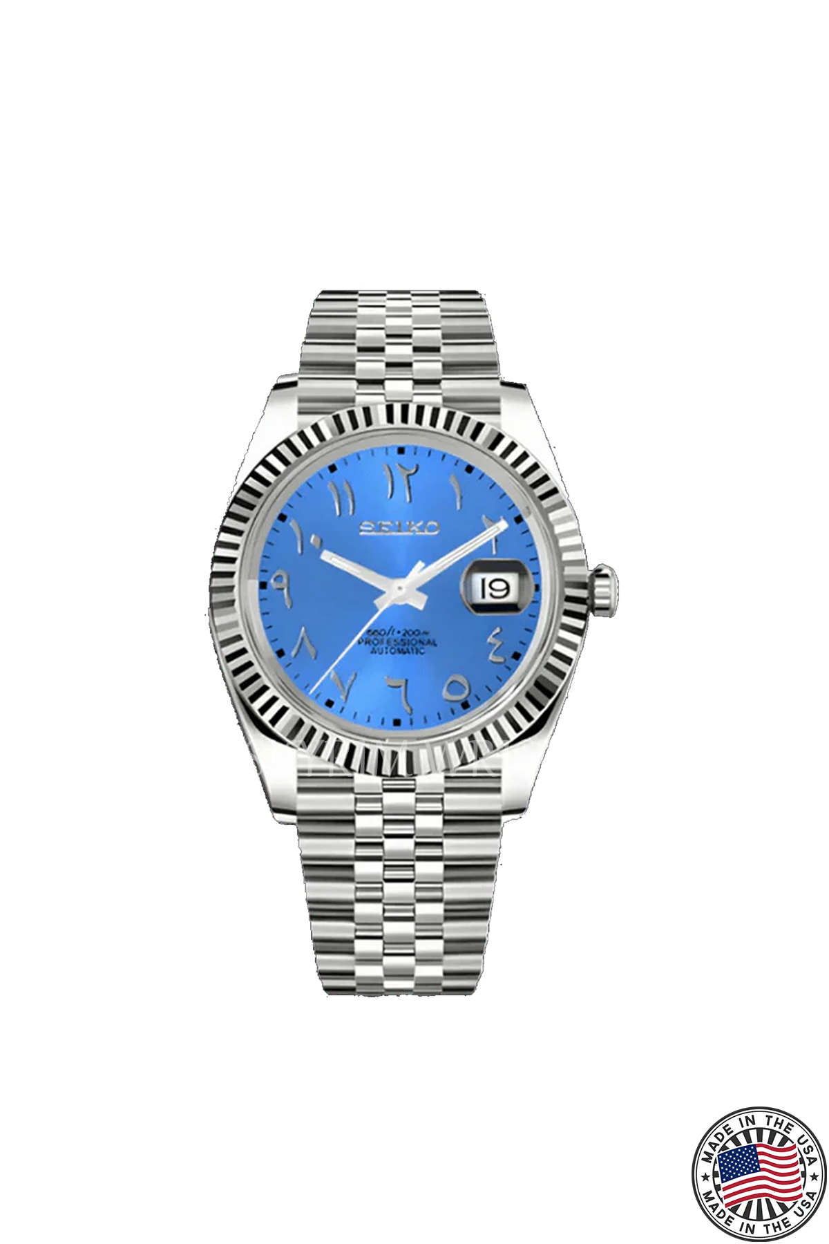 Mod Datejust Arabic Blue - SKYRIM WRIST 