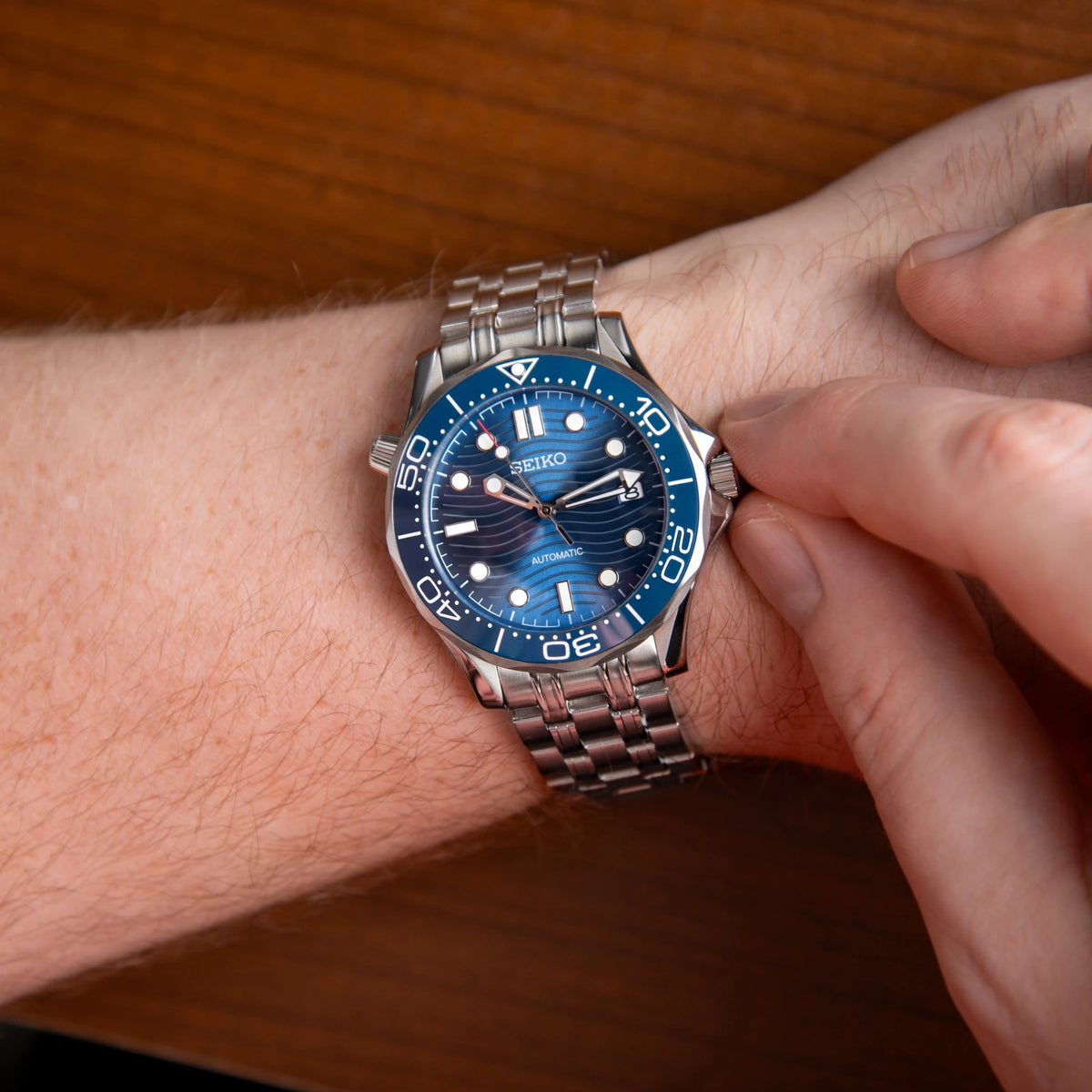Mod Seamaster Silver Blue