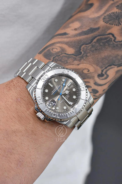 Mod Yacht-Master Silver Gray
