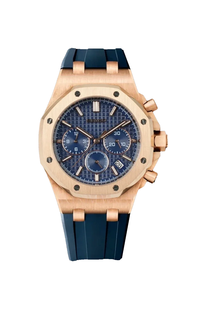 Mod Royal Oak Blue Gold Chronograph