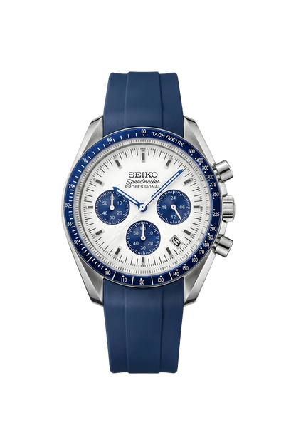 Mod Speedmaster Blue Panda-Rubber Strap
