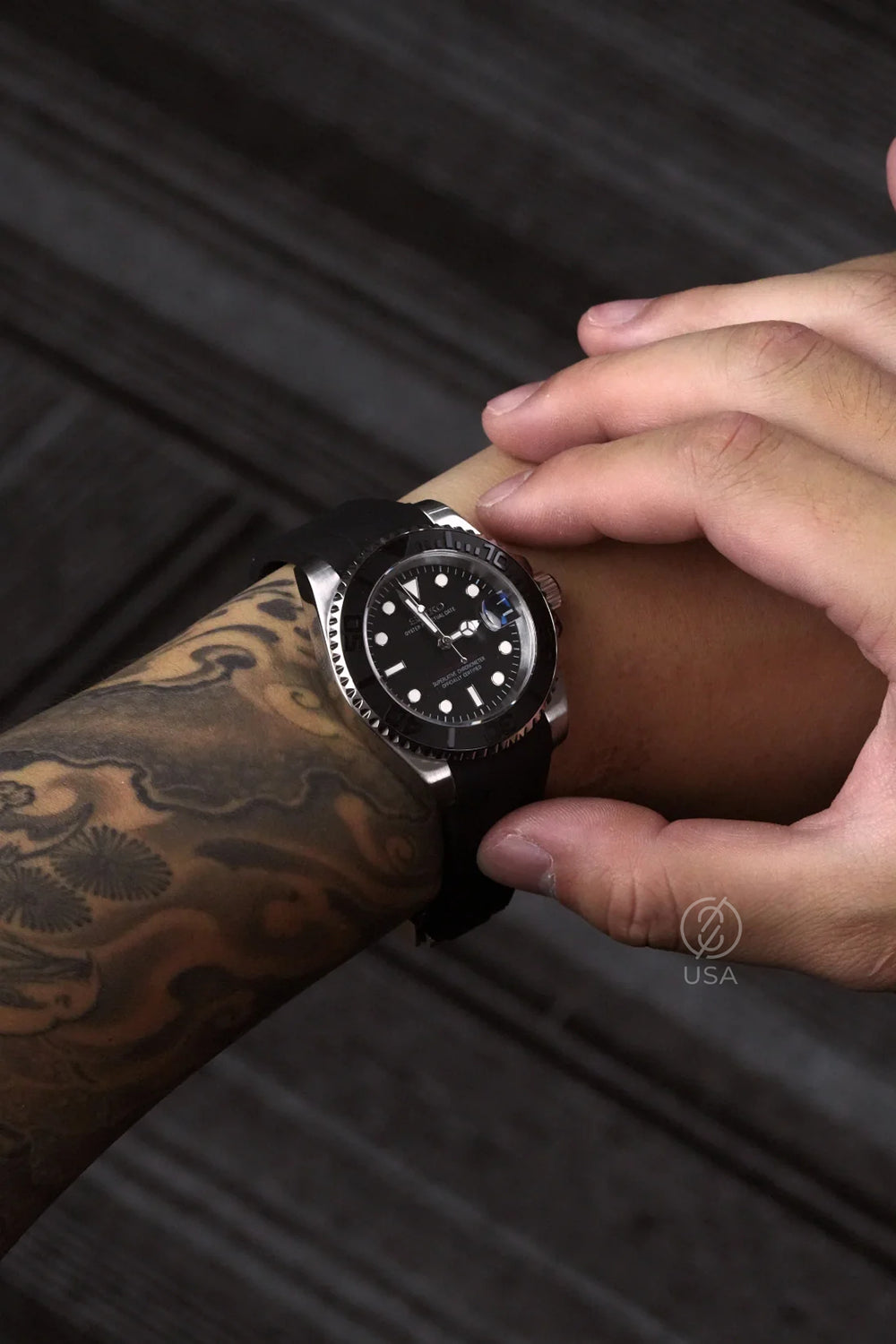 Mod Yacht-Master Silver Black II