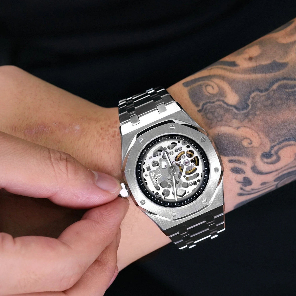 Mod Royal Oak Skeleton Silver II