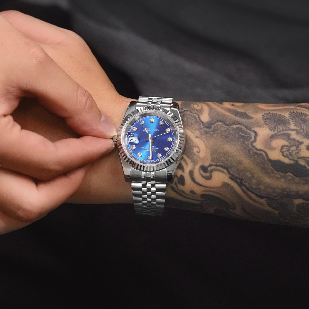 Mod Datejust Blue Diamond