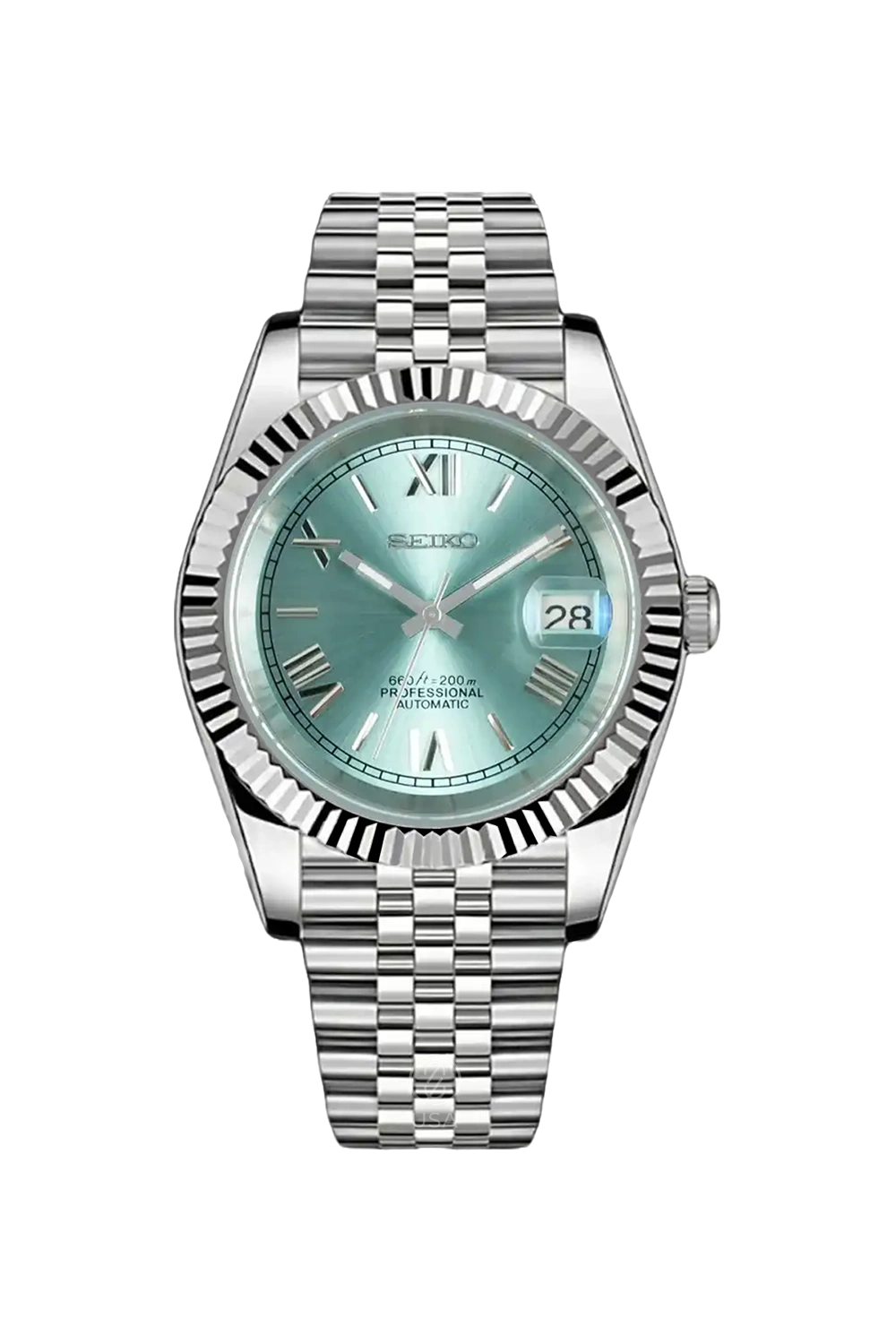 Mod Datejust Roman Sky Blue