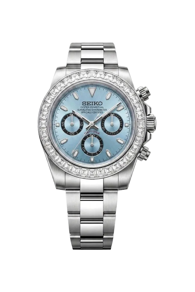 Mod Daytona Silver Ice Blue Diamond