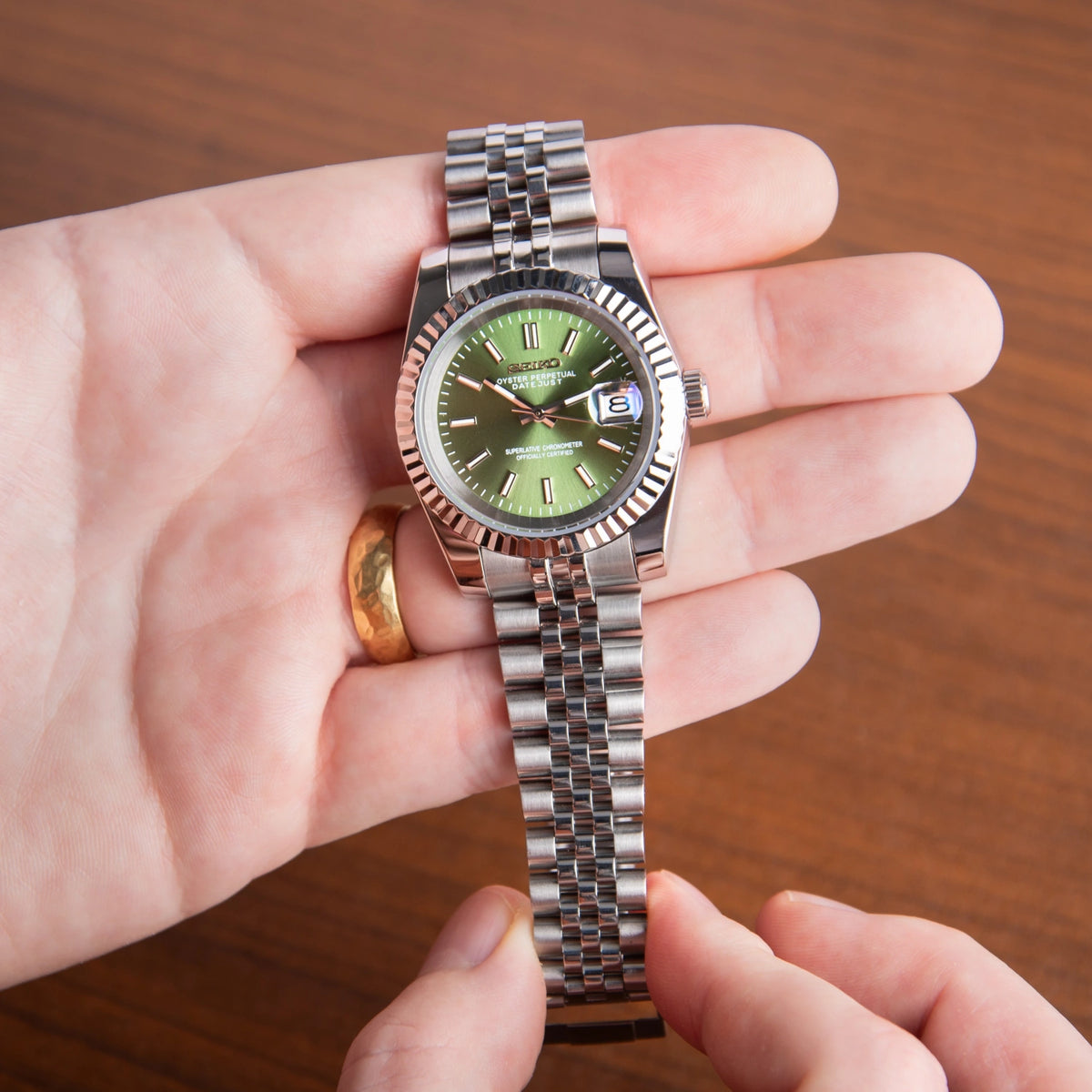 Mod Datejust Green