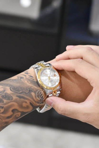 Mod Datejust Two-Tone Gold Arabic