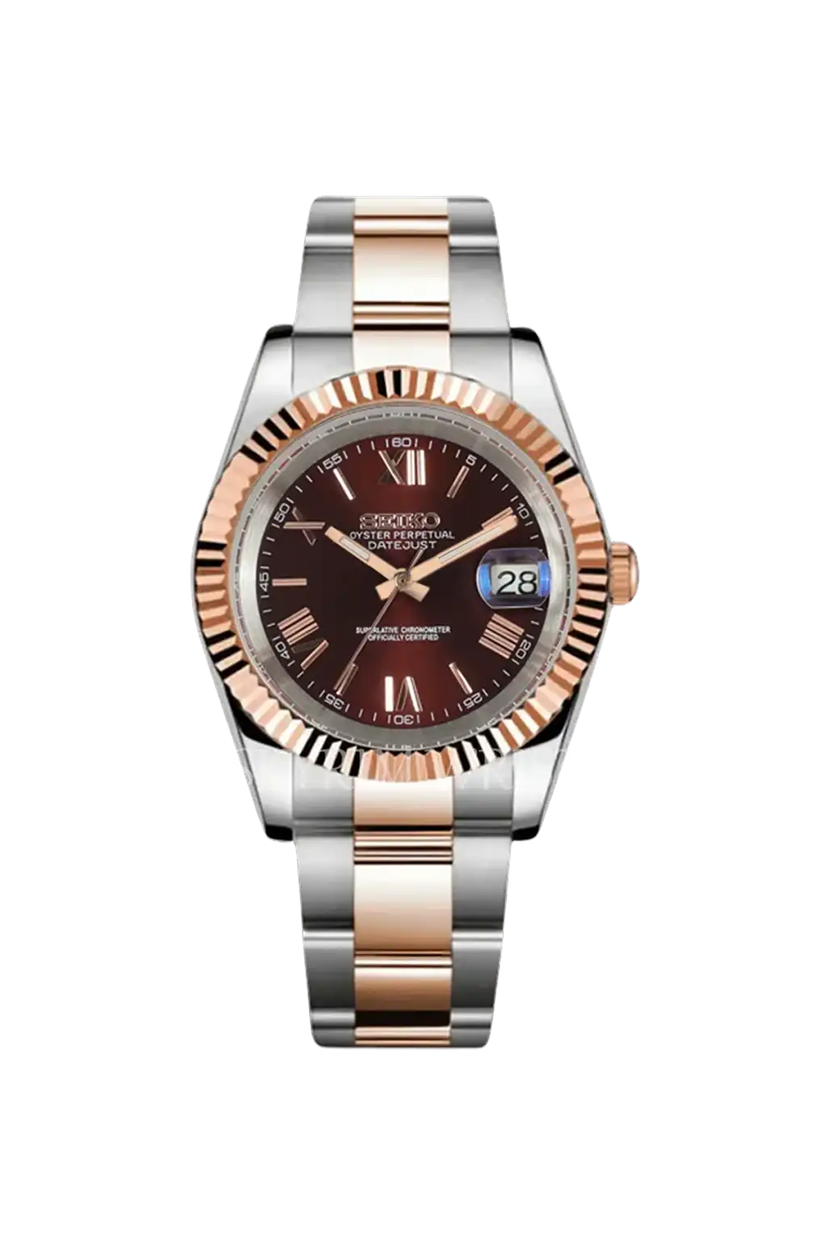 Mod Datejust Two-Tone Rose Gold Red - SKYRIM WRIST 