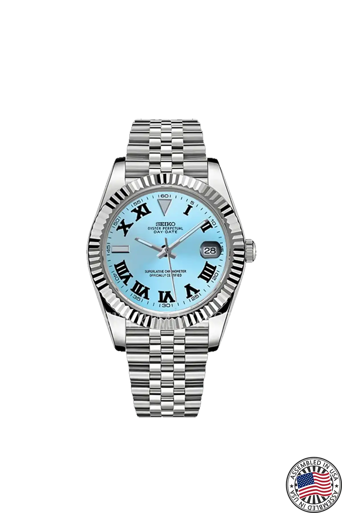 Mod Datejust Wimbledon Blue by SKYRIM SEIKOMOD