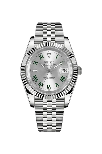 Mod Datejust Wimbledon Silver