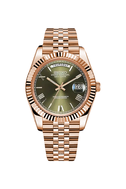 Mod Day-Date Rose Gold Green