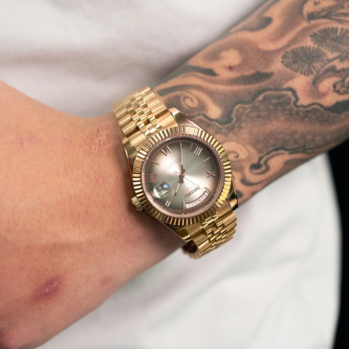 Mod Day-Date Rose Gold Mocha