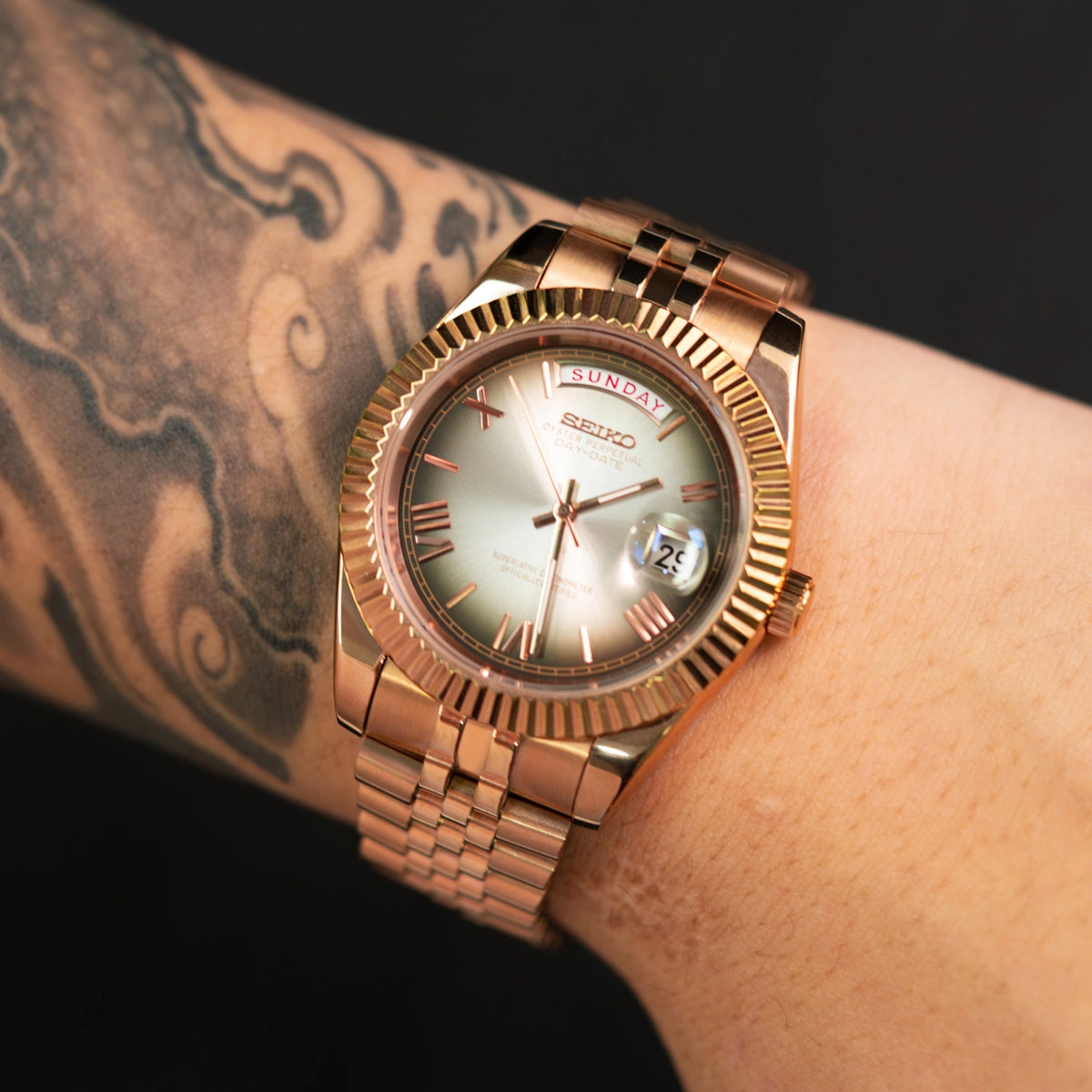 Mod Day-Date Rose Gold Mocha
