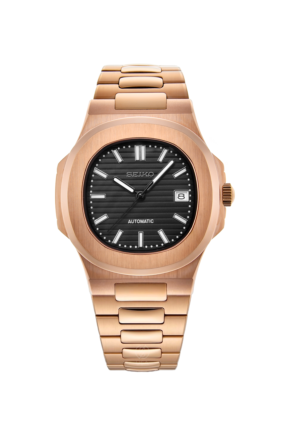 Mod Nautilus Rose Gold Black