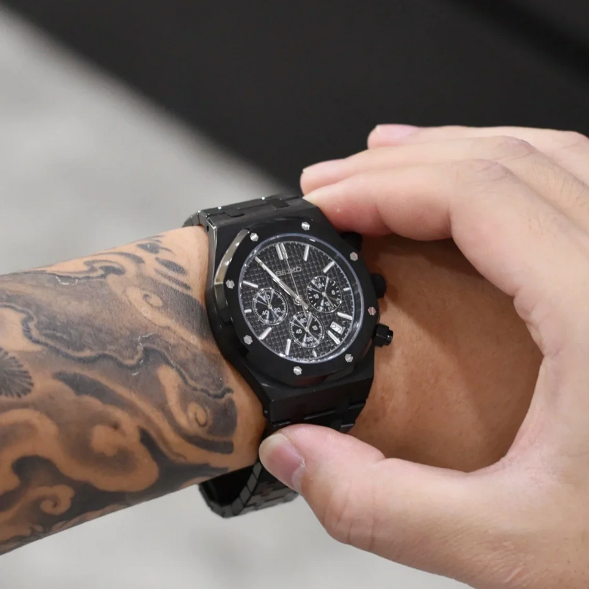 Mod Royal Oak All Black Chronograph