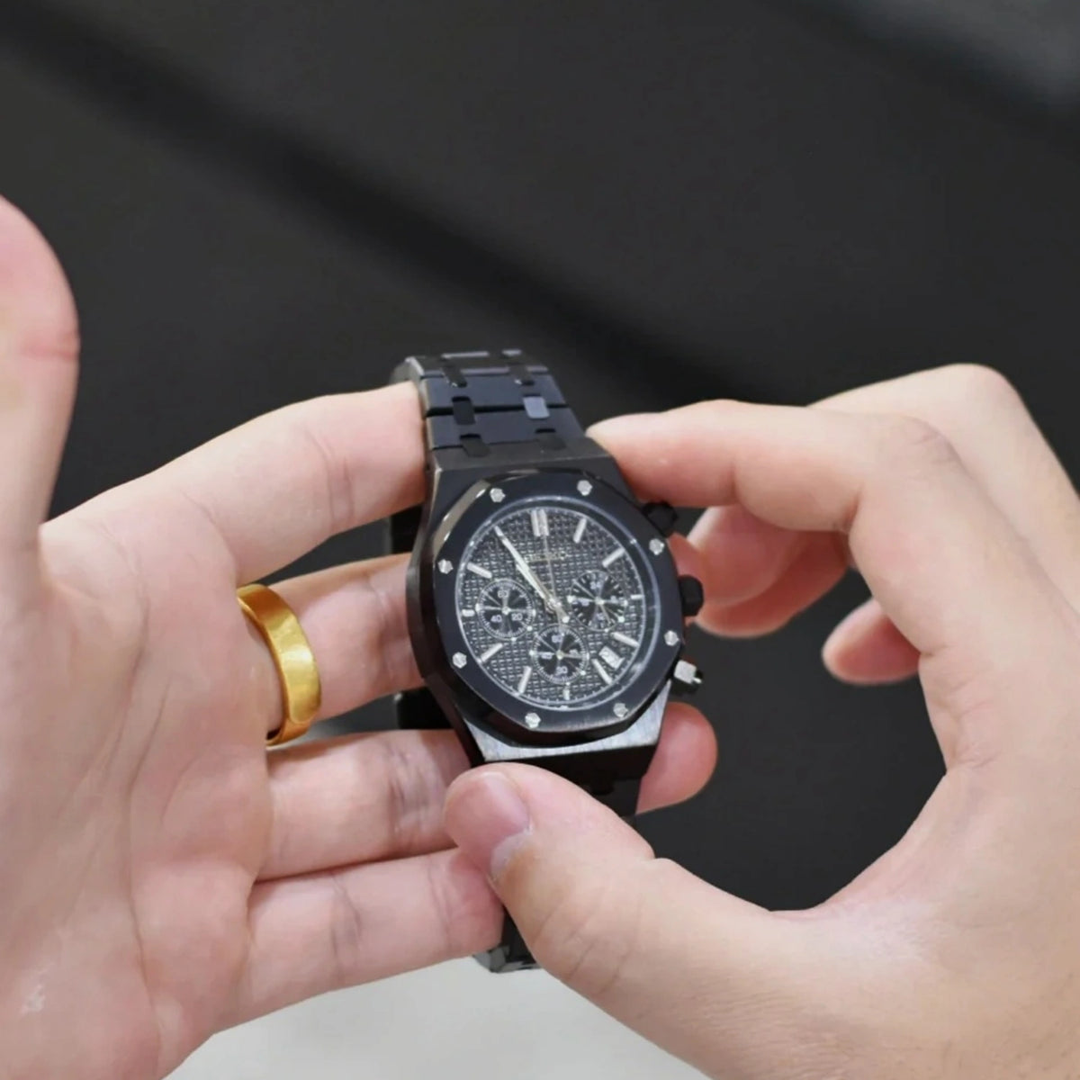 Mod Royal Oak All Black Chronograph