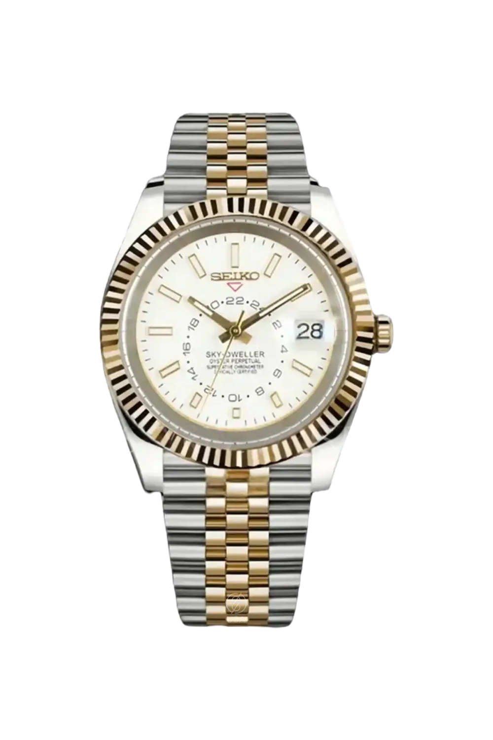 Mod Sky-Dweller Two-Tone Gold White
