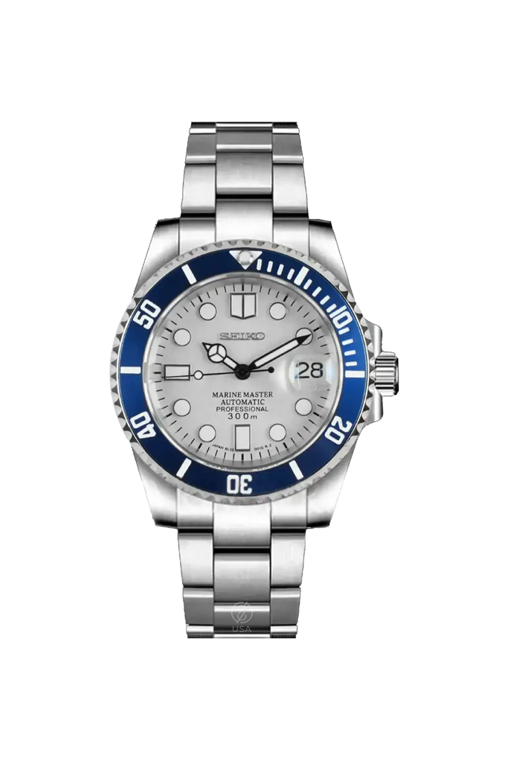 Mod Submariner Blue White