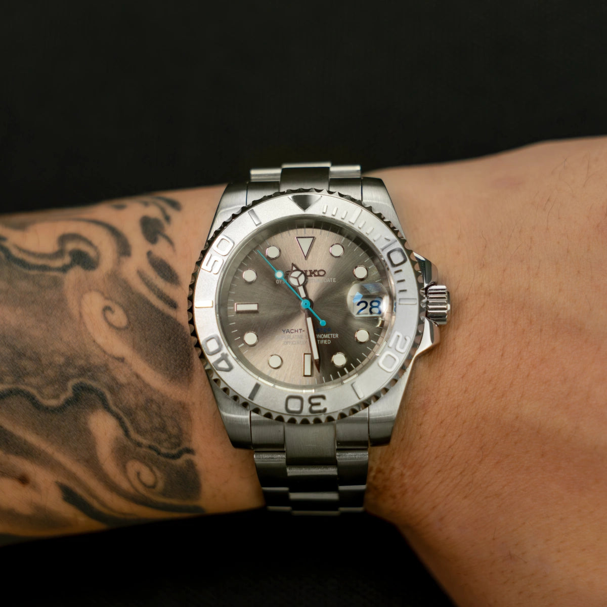 Mod Yacht-Master Silver Gray