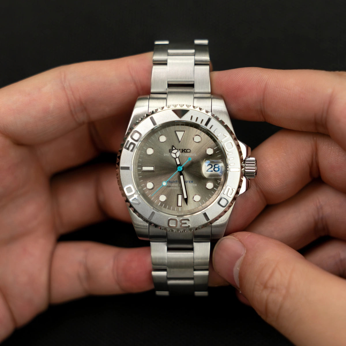 Mod Yacht-Master Silver Gray