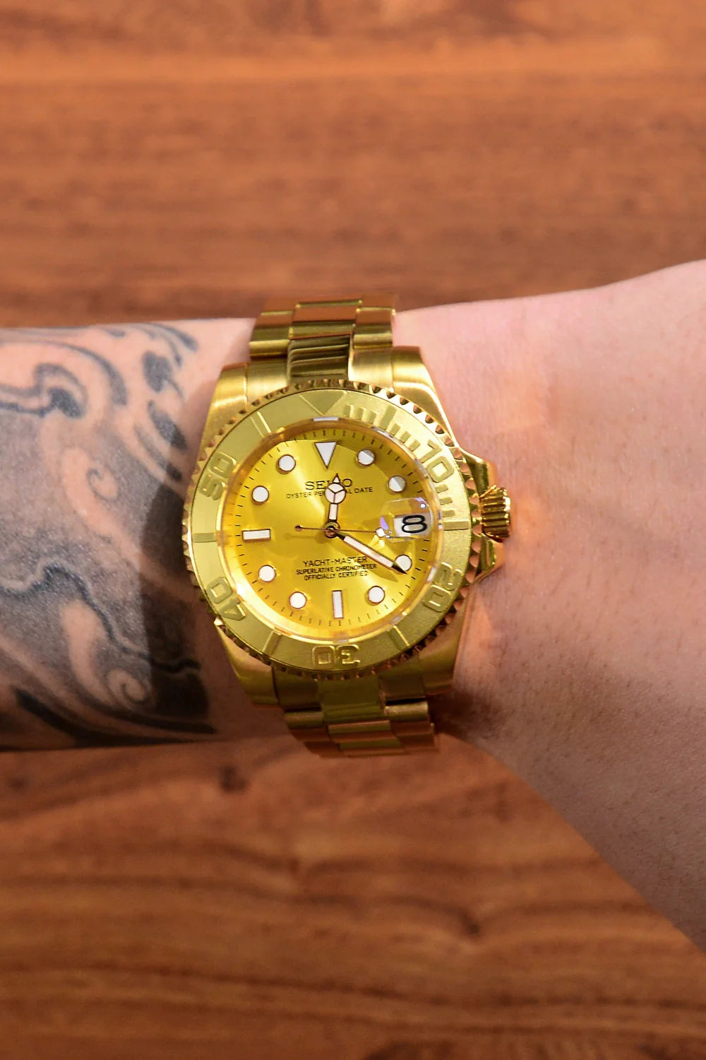 Mod Yacht-Master Gold - SKYRIM WRIST 