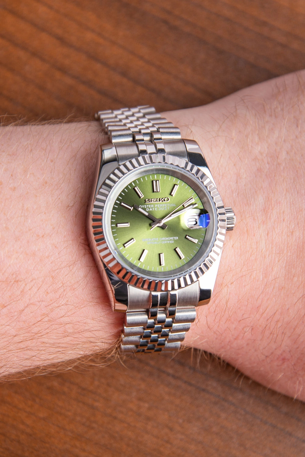 Mod Datejust Green