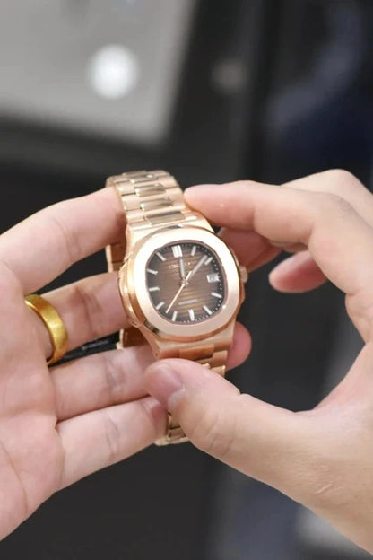 Mod Nautilus Rose Gold Brown