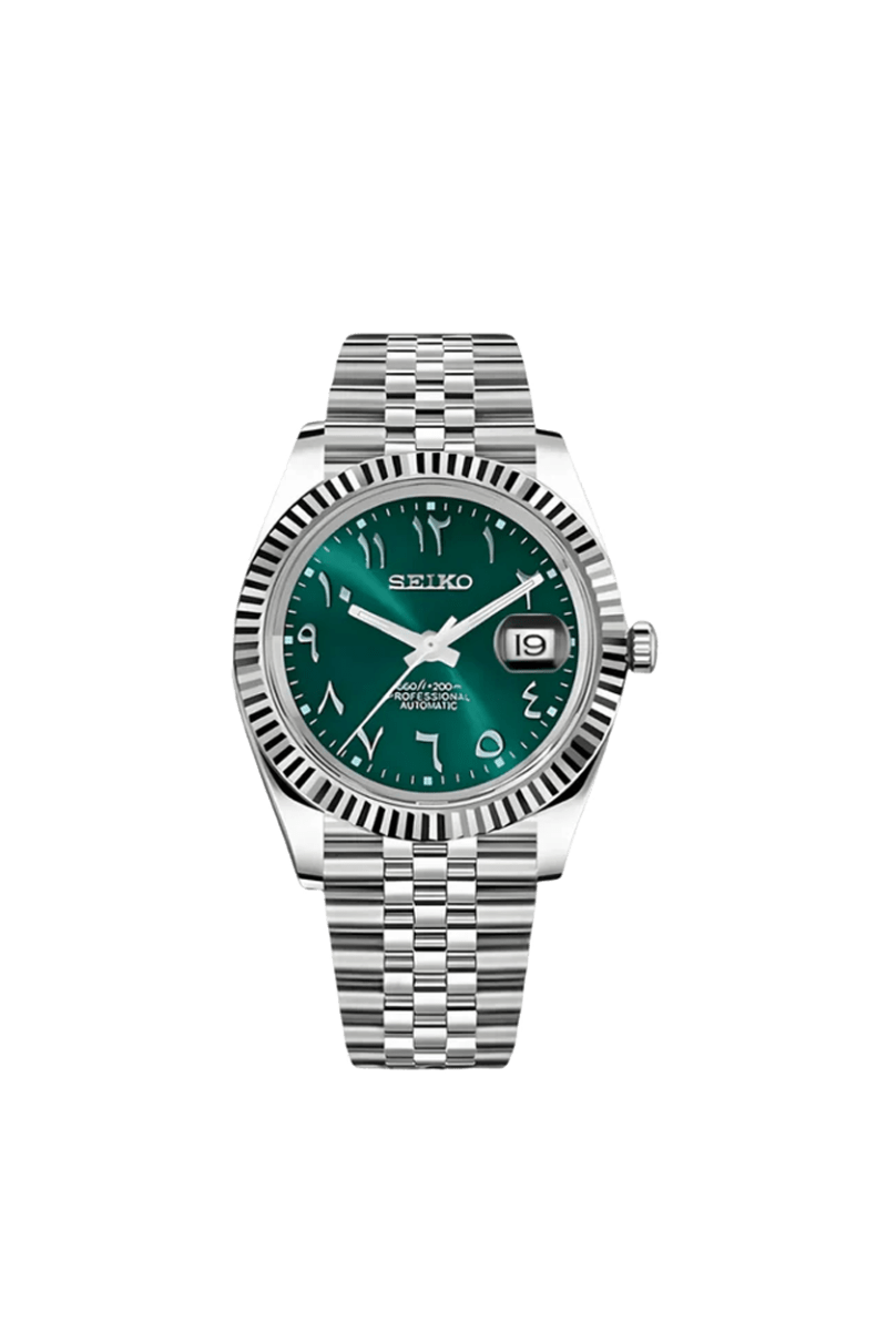 Seiko Datejust Mod Arabic Green